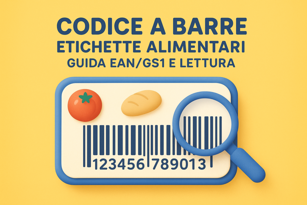 Codice a barre etichette alimentari: guida EAN/GS1 e lettura