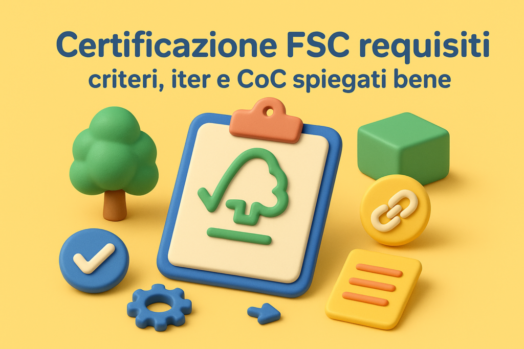 Certificazione FSC requisiti: criteri, iter e CoC spiegati bene