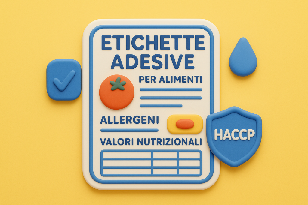 Etichette adesive per alimenti: materiali, norme UE e HACCP