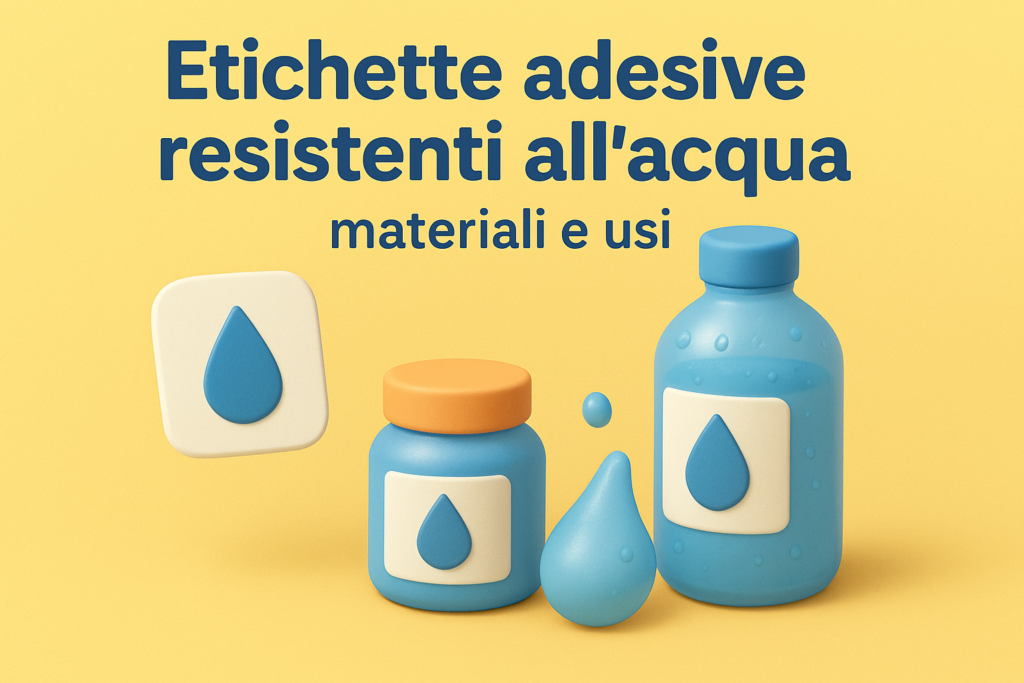 Etichette adesive resistenti all'acqua: materiali e usi