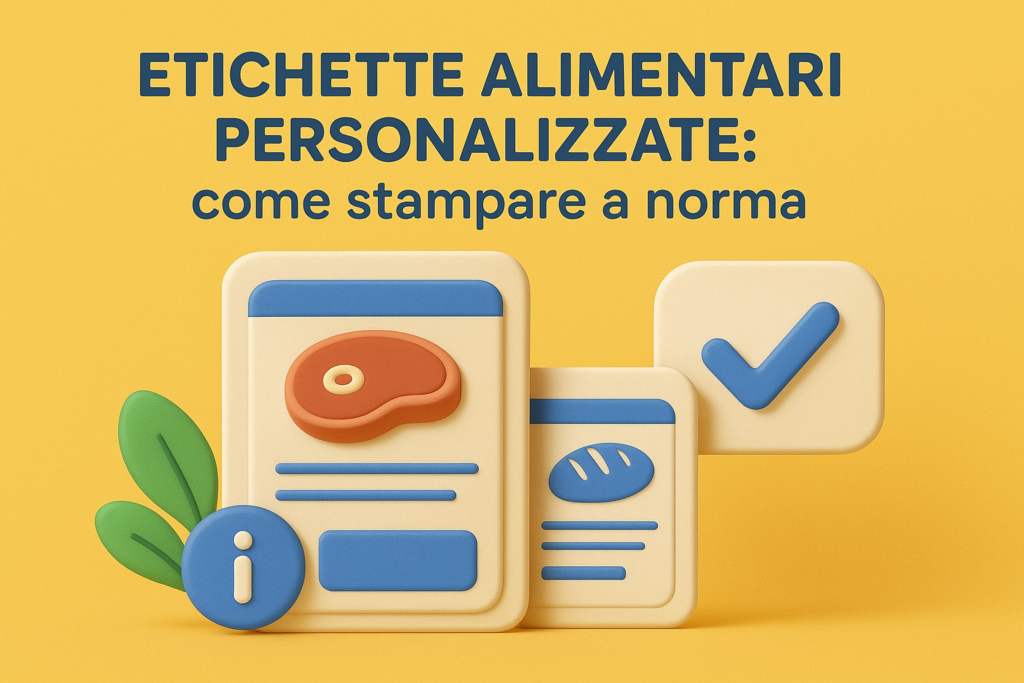 Etichette alimentari personalizzate: come stampare a norma
