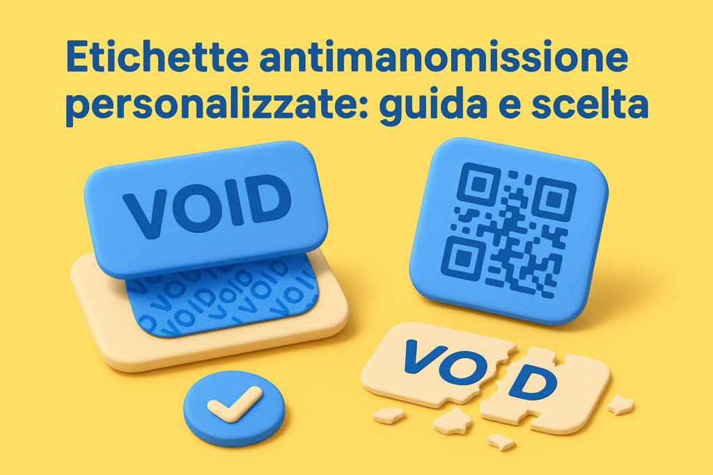 Etichette antimanomissione personalizzate: guida e scelta