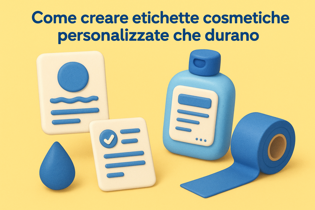 Come creare etichette cosmetiche personalizzate che durano