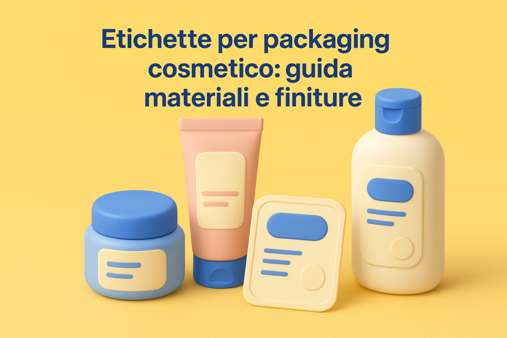 Etichette per packaging cosmetico: guida materiali e finiture