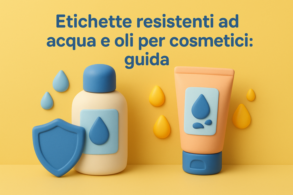Etichette resistenti ad acqua e oli per cosmetici: guida