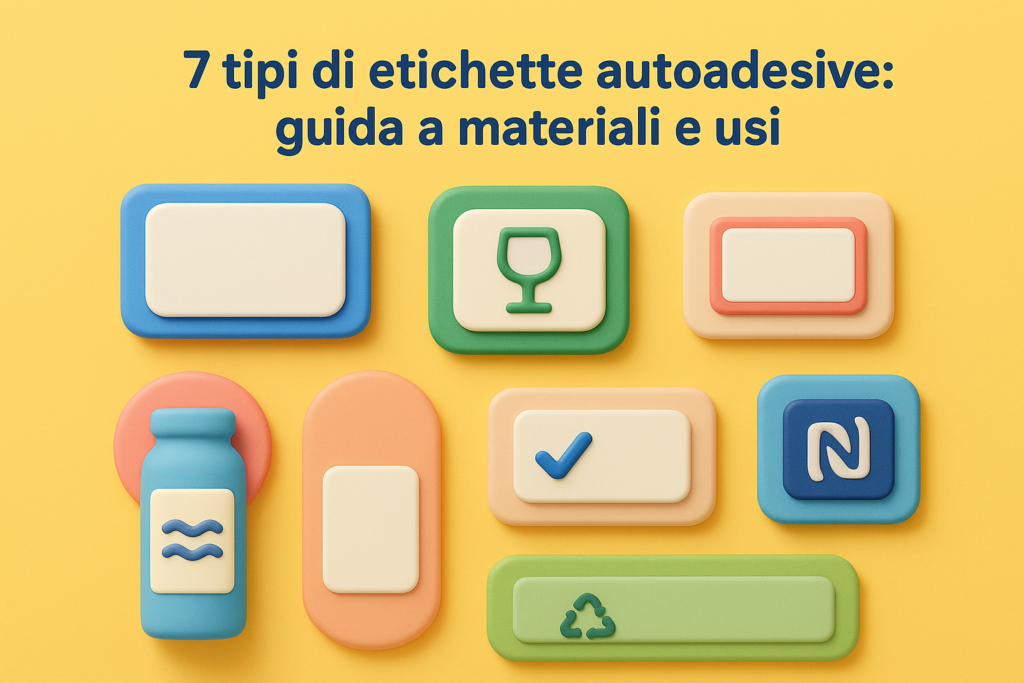 7 tipi di etichette autoadesive: guida a materiali e usi