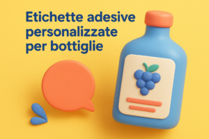 Etichette adesive personalizzate per bottiglie: cosa sono e come sceglierle
