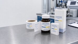 Etichetta booklet per settore farmaceutico con informazioni per l’utilizzatore