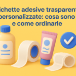 Etichette adesive trasparenti personalizzate: cosa sono e come ordinarle