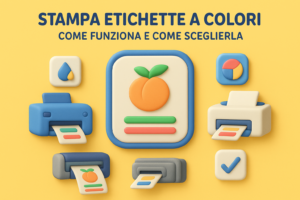 Stampa etichette a colori: come funziona e come sceglierla