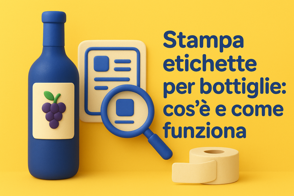 Stampa etichette per bottiglie: cos'è e come funziona
