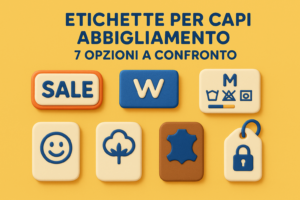 Etichette per capi abbigliamento: 7 opzioni a confronto