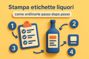Stampa etichette liquori: come ordinarle passo dopo passo