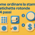 Come ordinare la stampa di etichette rotonde in 4 passi
